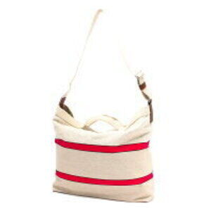 Loewe Shoulder Bag Tote Crossbody Anagram Stripe Ecru White Beige Red